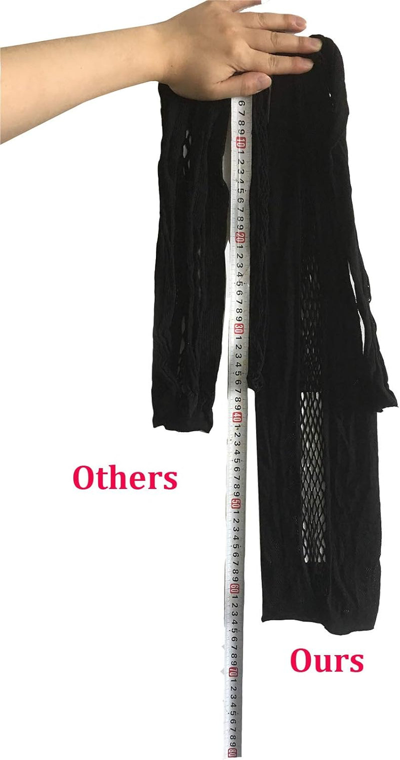 2 Pack plus Size Women'S Seamless Fishnet Chemise Sexy Lingerie Mesh Hole Full Length Sleeves Babydoll