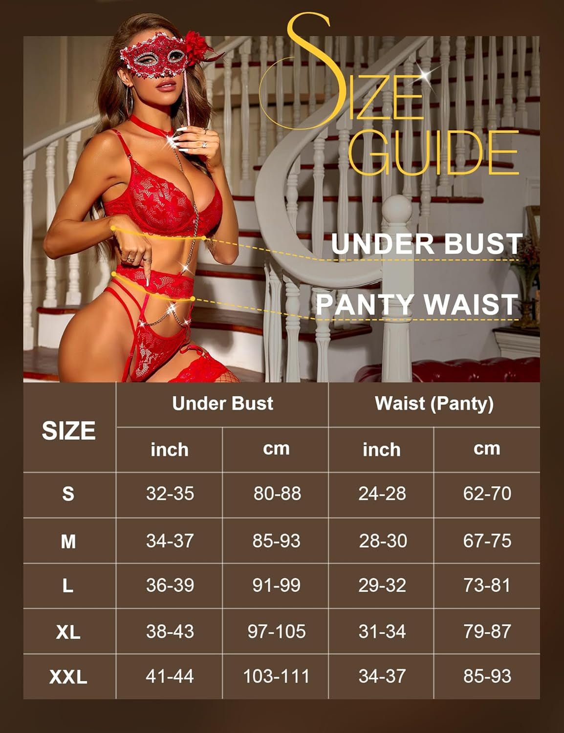 Women'S Lingerie Sets Lace Bra and Panty Set with Garter Belt